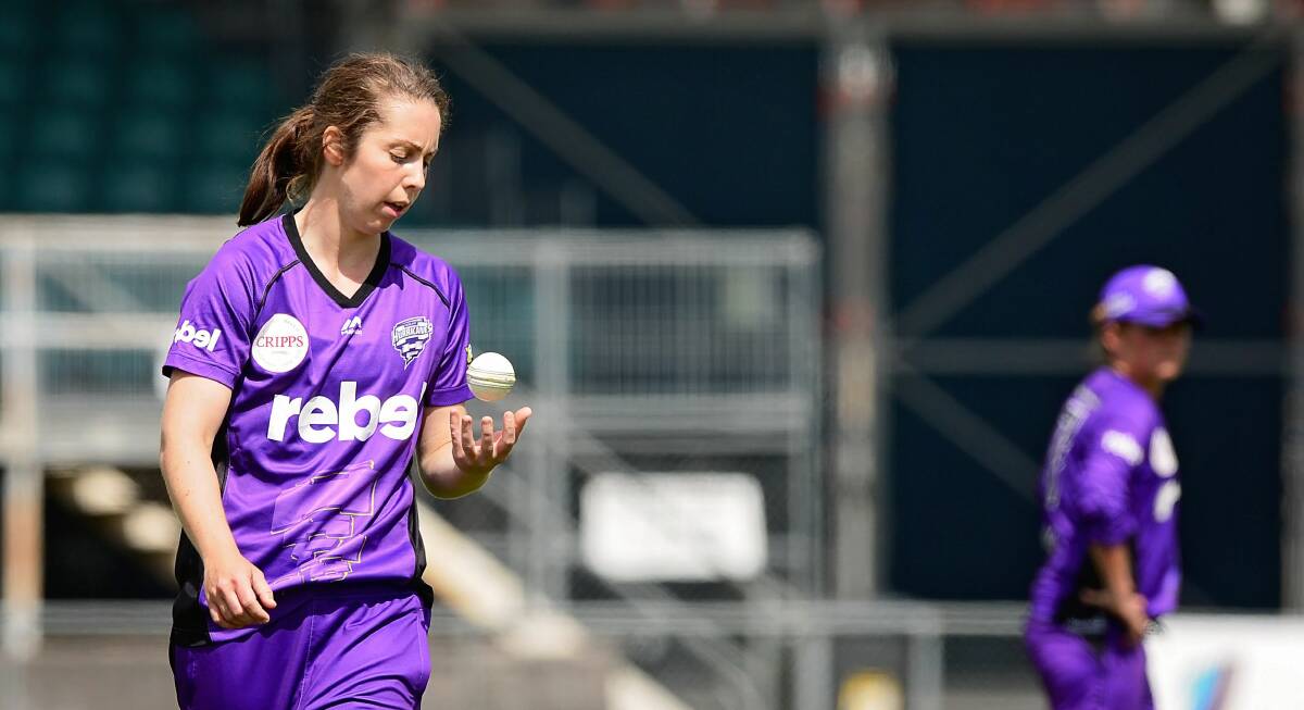 ON THE OFFENSIVE: Tasmanian Roar skipper Brooke Hepburn will again be charged with spearheading the Hurricanes' bowling attack. 