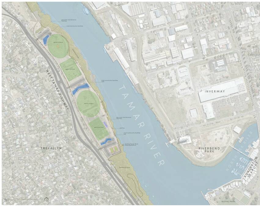From silt pond to sporting precinct: Fry's plan for Tamar