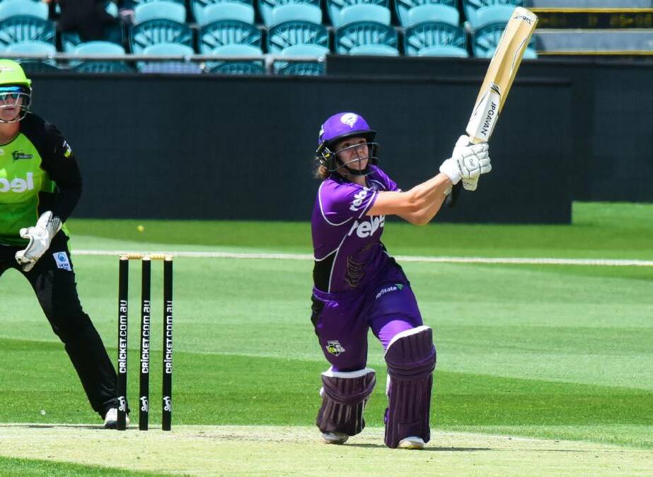 TIME OUT: Opener Stef Daffarra in action for the Hobart Hurricanes. Picture: Neil Richardson 
