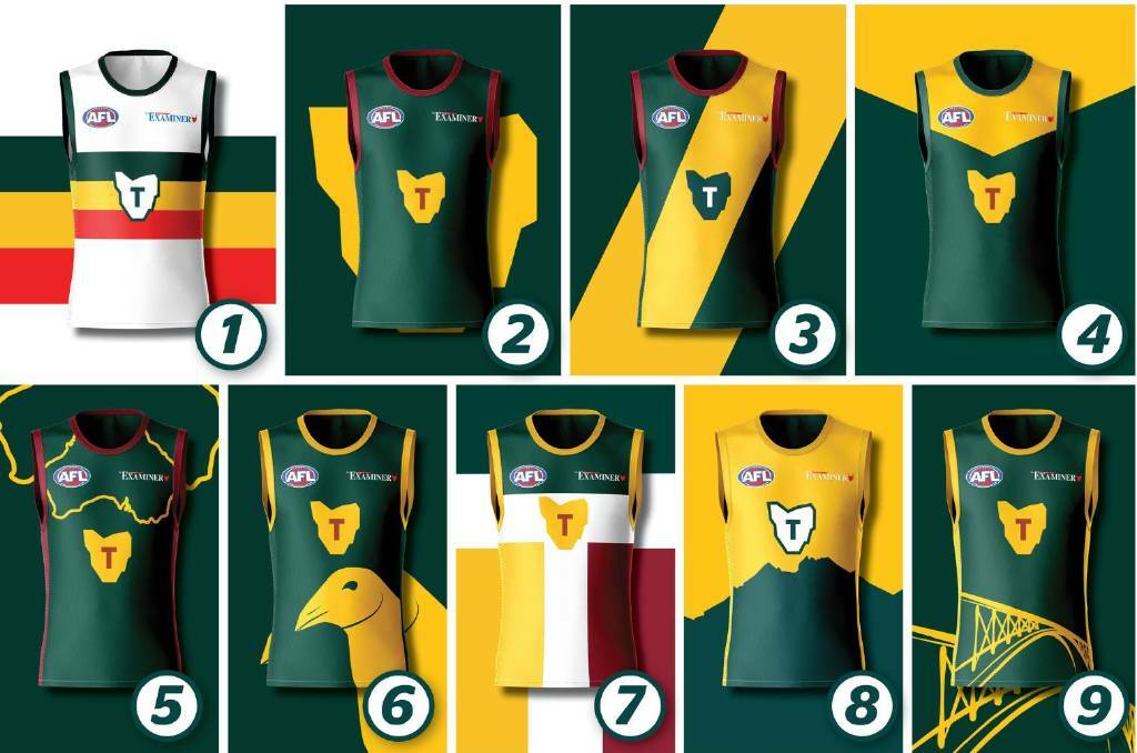 Which guernsey should a Tasmanian AFL team wear? Vote in the poll below