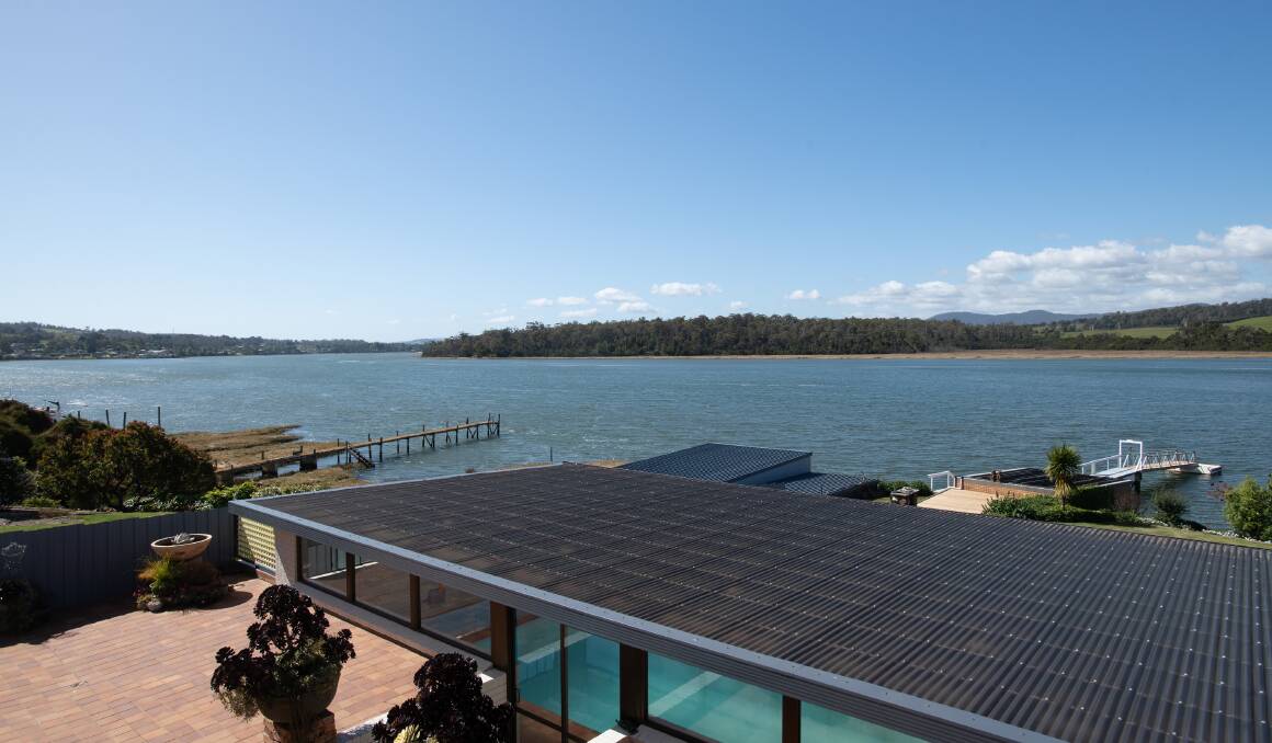 The home at 32 Rosevears Drive, Lanena enjoys a gorgeous lookout over the Tamar River. Picture supplied