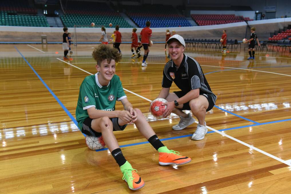 UNITED: Australian under-14 futsal player Alexander Vogelaar credits his speedy development to state coach Jarrod Linger. Picture: Paul Scambler