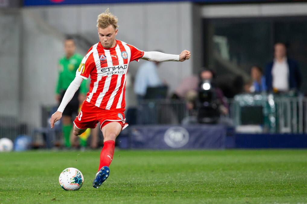 STAR ON THE RISE: Melbourne City's resident Tasmanian Nathaniel Atkinson. Pictures: Melbourne City FC