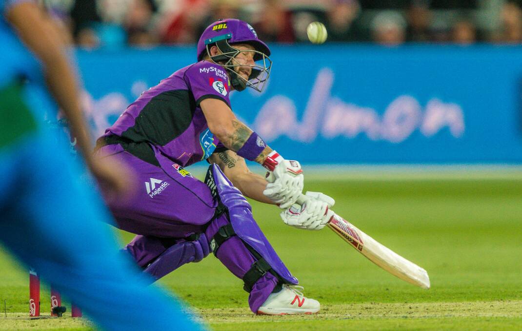 ONE-MAN BAND: Skipper Matthew Wade made 61 in a sub-par 9-126 as the Hurricanes fell to another BBL defeat. 