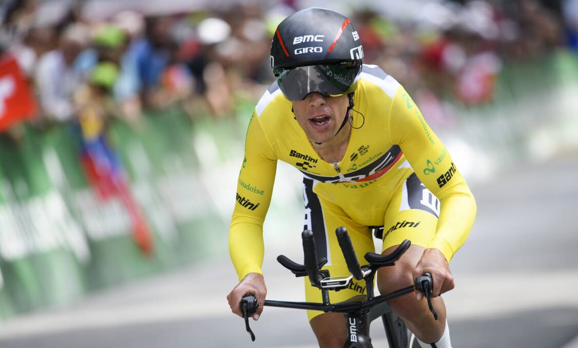 YELLOW JERSEY: Richie Porte will lead Australia's men's road team at the world championships. Picture: Keystone 