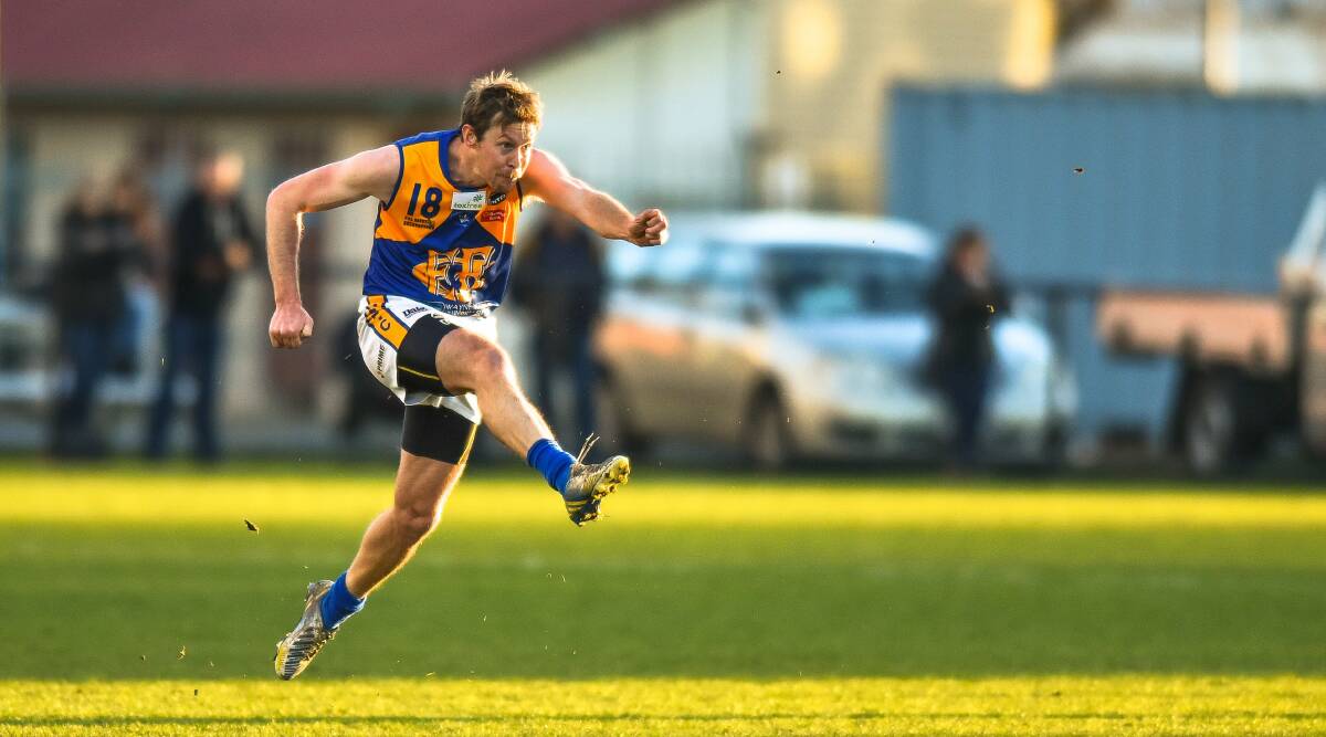 FIT AND FIRING: Key defender Seb Woof was Evandale's best in a come-from-behind win over Old Scotch last weekend. Picture: Scott Gelston