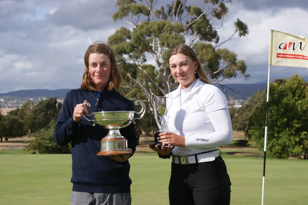 CUP WINNERS: Tasmanian junior masters champions Levi Sclater and Hallie Meaburn. Picture: Supplied
Gallery: Phillip Biggs