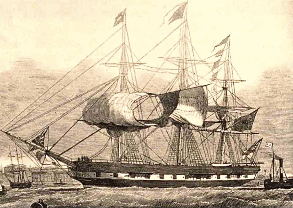 The clipper ship Marco Polo. Public domain image