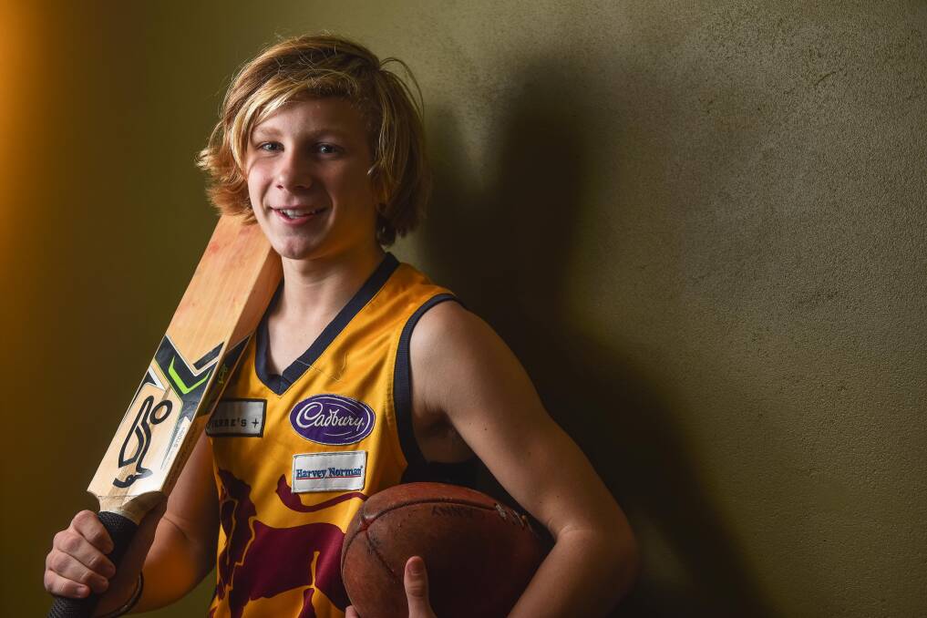ONE TWO: East Launceston footballer Liam Canny doubles as a more-than-handy cricketer in the summer. Picture: Scott Gelston