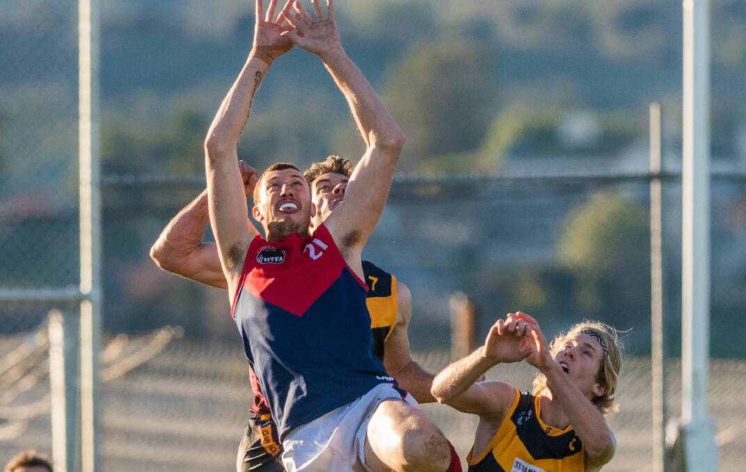 JUMPING JACK: Lilydale vice-captain Jack Venn will play his 50th game for the Demons in Saturday's clash with Meander Valley. Picture: Phillip Biggs 
