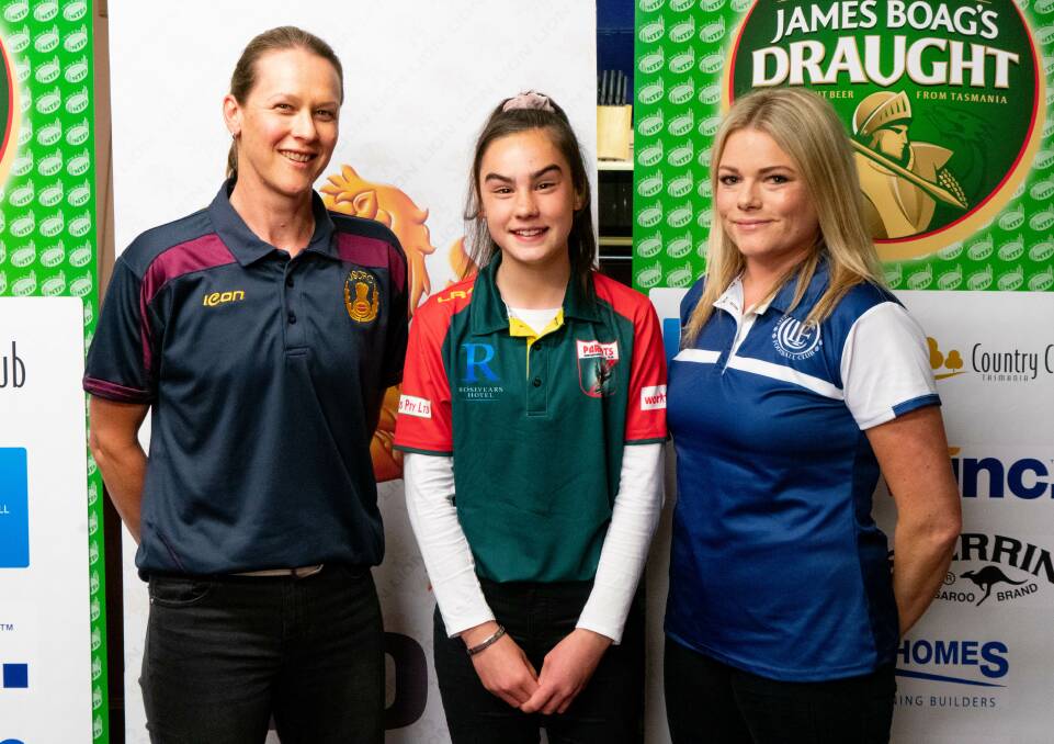 NEW ERA: Old Scotch's Deb Reynolds, Bridgenorth's Phoebe Ketchell and Old Launcestonians' Emma Price at the NTFAW launch. The competition will consist of 10 home and away rounds plus finals. Picture: Aaron Jones