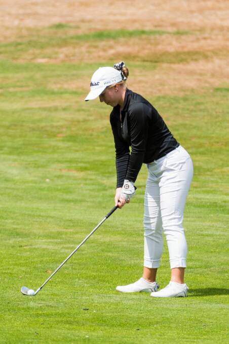 LINED UP: Hills International's Annabelle Hutchings took out the girls' Tasmanian junior amateur title. 