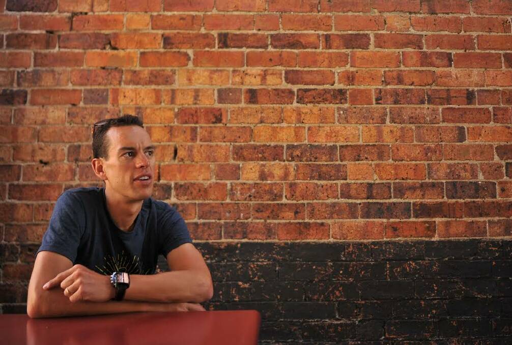 RELAXED: Richie Porte takes time out to talk. Picture: Scott Gelston.
