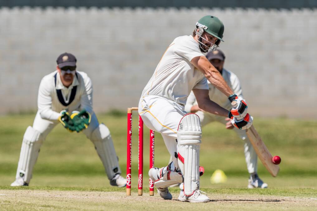 DOMINANT: South Launceston's Nathan Philip whacked 25 fours last weekend. Picture: Phillip Biggs