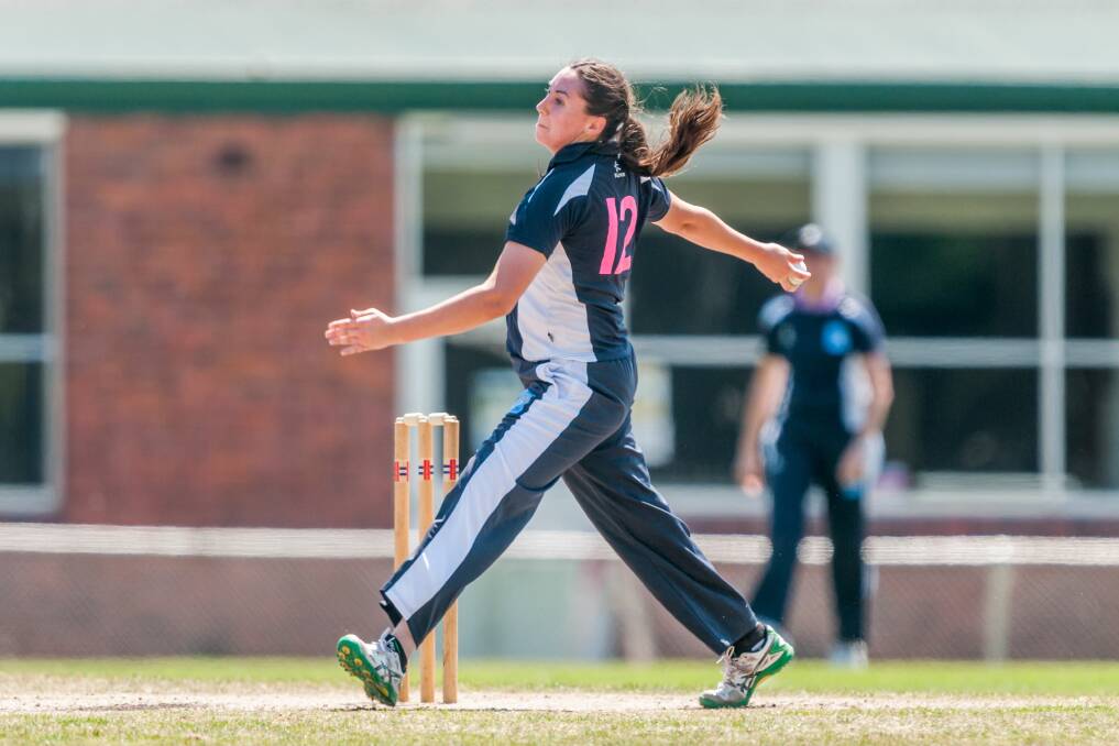 FRONT LINE: Experienced South Launceston quick Lisa Battle returns to boost Cricket North's bowling ranks after missing the opening fixture. Picture: Phillip Biggs