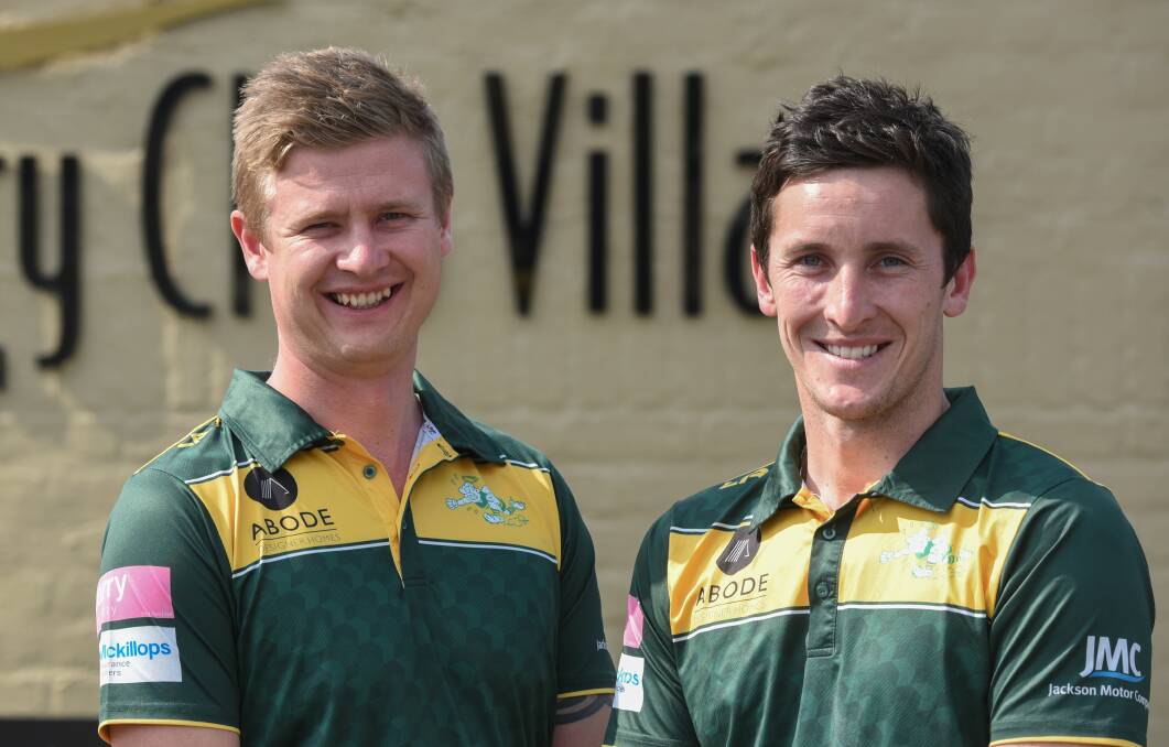 TWO JAKES: St Pats coaching duo Jake Lowe and Jake Laskey. Picture: Paul Scambler