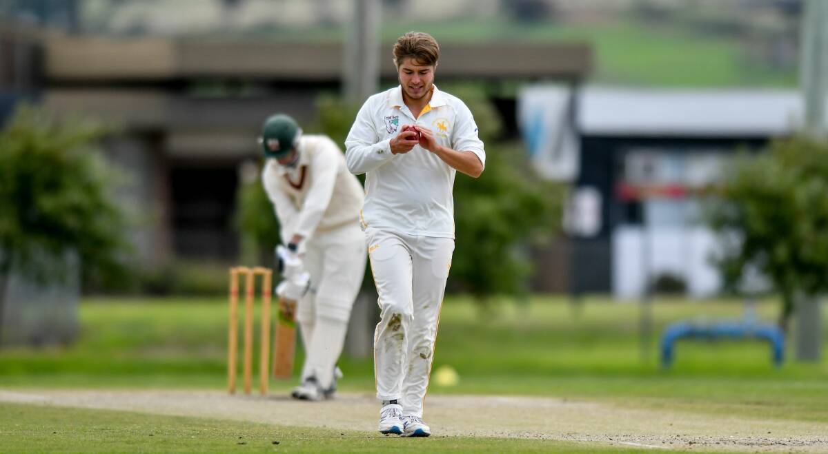 YELLOW AND BACK: South Launceston strike bowler Josh Freestone has returned earlier than expected from knee surgery. The former Ricky Ponting Medallist scored 57 and took 3-4 off five overs in third grade last weekend. 