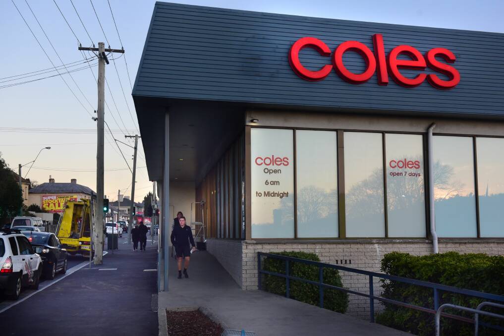 The Wellington Street Coles has been listed for sale. File picture 