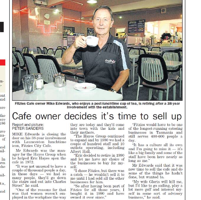 Fitzies City Cafe’s final fling