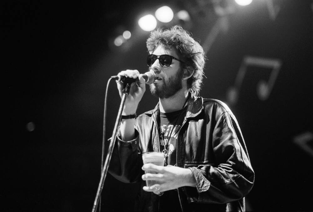 Late Pogues frontman Shane MacGowan performs in Utrecht, the Netherlands, in December 1990. Picture by Getty Images