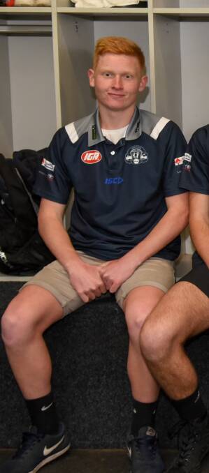 READY TO ROLL: Jayden Hinds will become Launceston's 15th debutant of the season this weekend. 