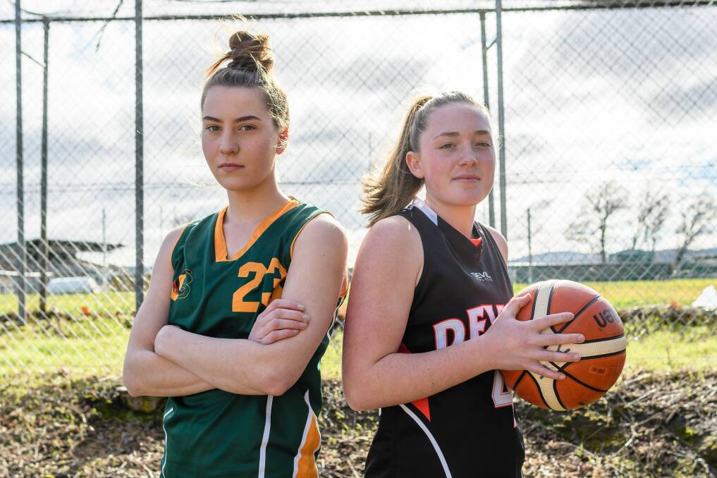 BUSINESS TIME: Japara's Zoe Robertson and Devils' Sophie Ackerley will face off in Wednesday's division 1 grand final.