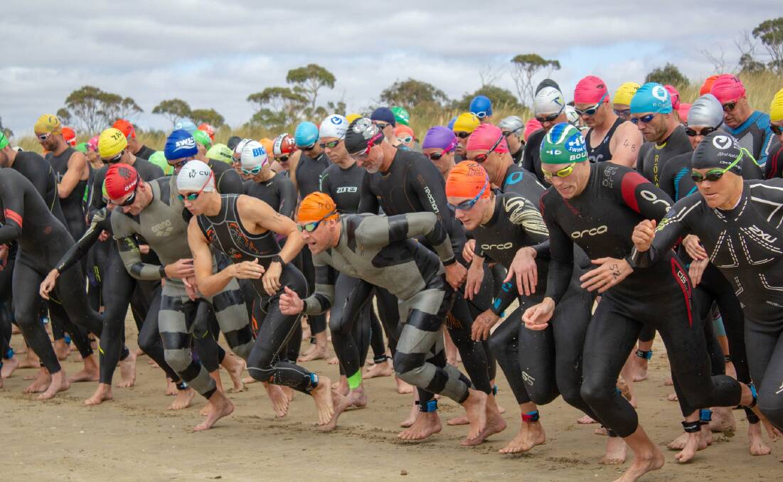 START LINE: A new triathlon season begins this weekend in the state's south. Picture: Tri South 