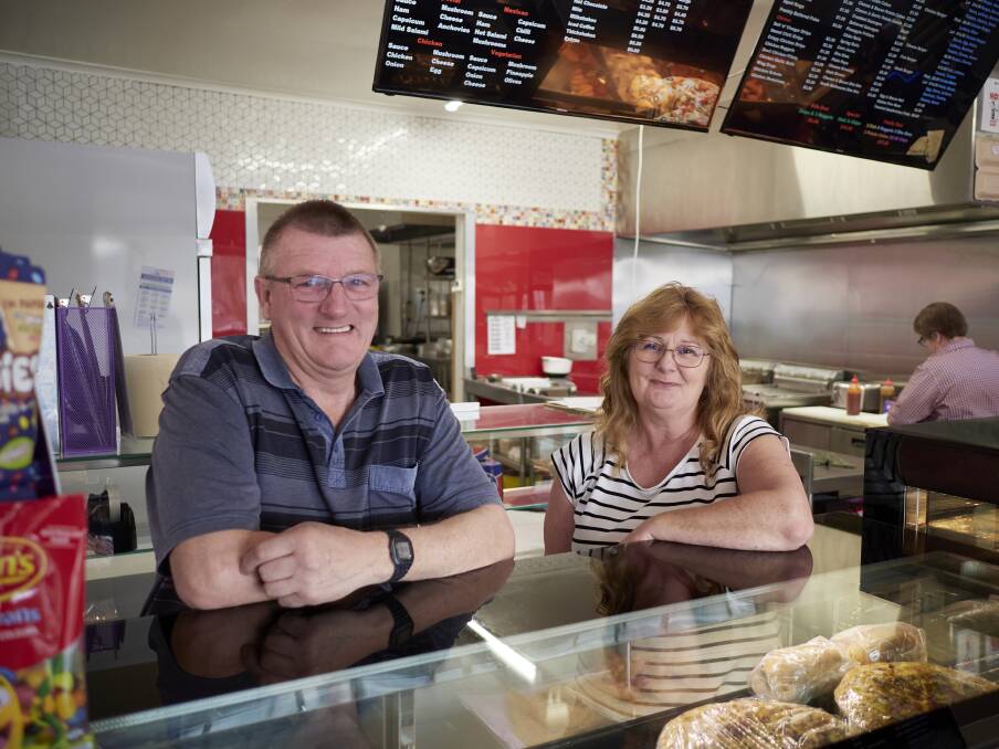 Shakers Takeaway owners Kelvin and Rebecca Davis are selling their Exeter store after 27 years at the helm. Picture by Rod Thompson