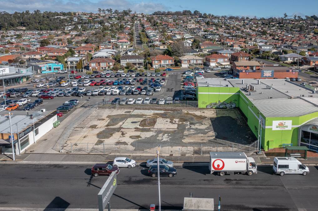 The 1615 square metre Hobart Road site could suit a fast food restaurant and has enough room for a drive-through and parking. Picture by Craig George