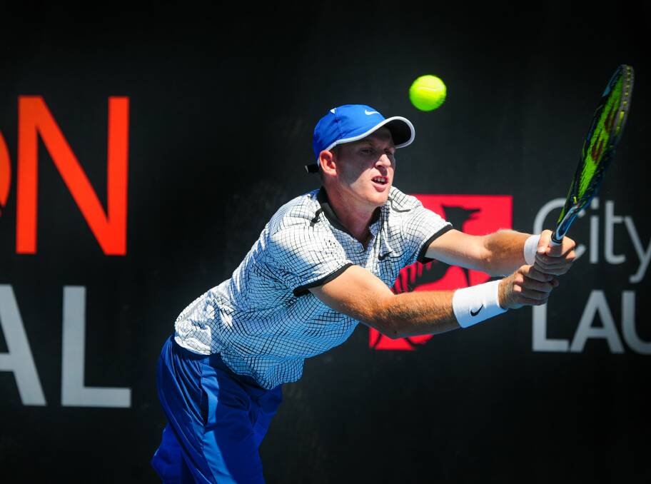 HIT: Tasmanian Harry Bourchier has been a regular at the Launceston International and is fresh from reaching the quarter-final at Burnie. Picture: Paul Scambler