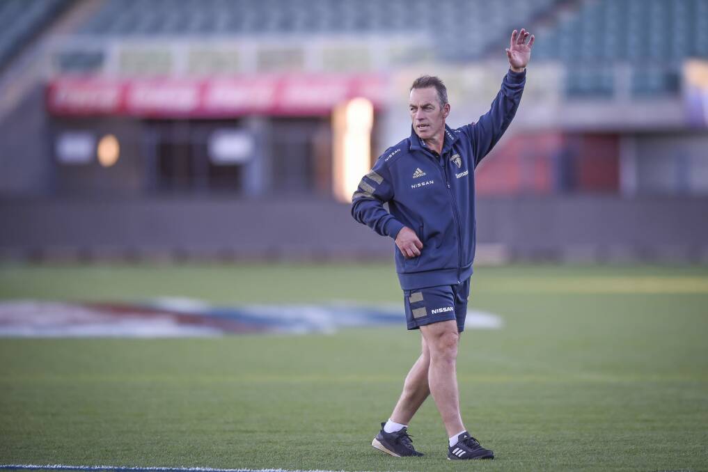 END OF AN ERA: Hawthorn coach Alastair Clarkson, pictured at UTAS Stadium, will hand over the reins to Sam Mitchell at the end of this season. Picture: Craig George