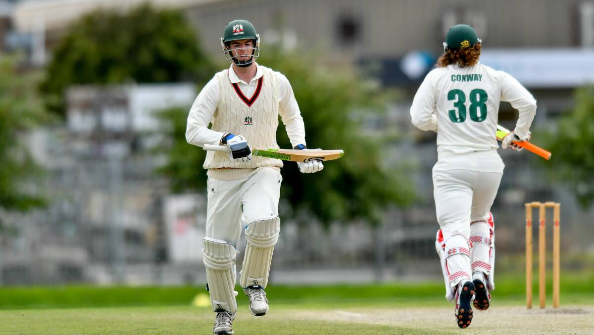 RUNNING: Humphrey and Conway enjoyed a 94-run stand last weekend. 