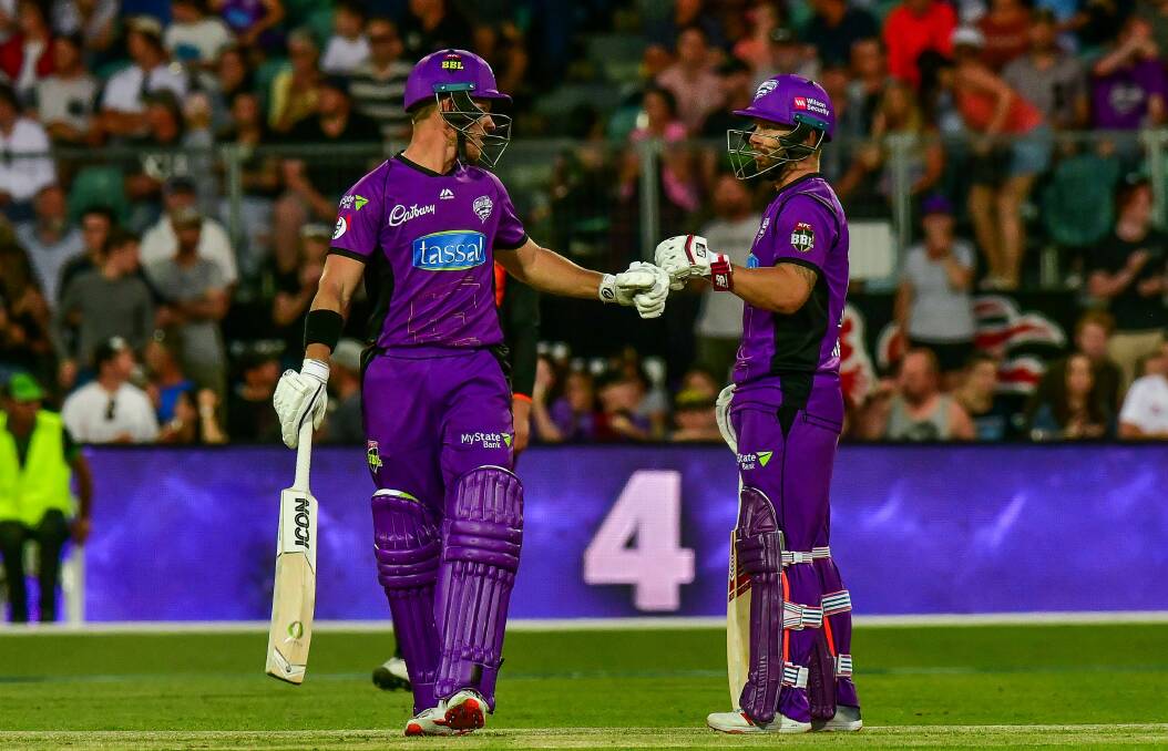 TEAMWORK: D'Arcy Short and Matthew Wade contributed a five-for and a fifty to the Hurricanes' season-reviving win over Sydney Thunder. 