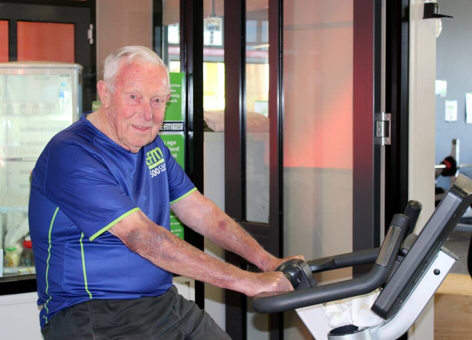 DEDICATED: Riverside 80-year-old Jack De Bruyn completed his 500th gym session on Tuesday after doing his first workout four years ago. Picture: Hamish Geale 