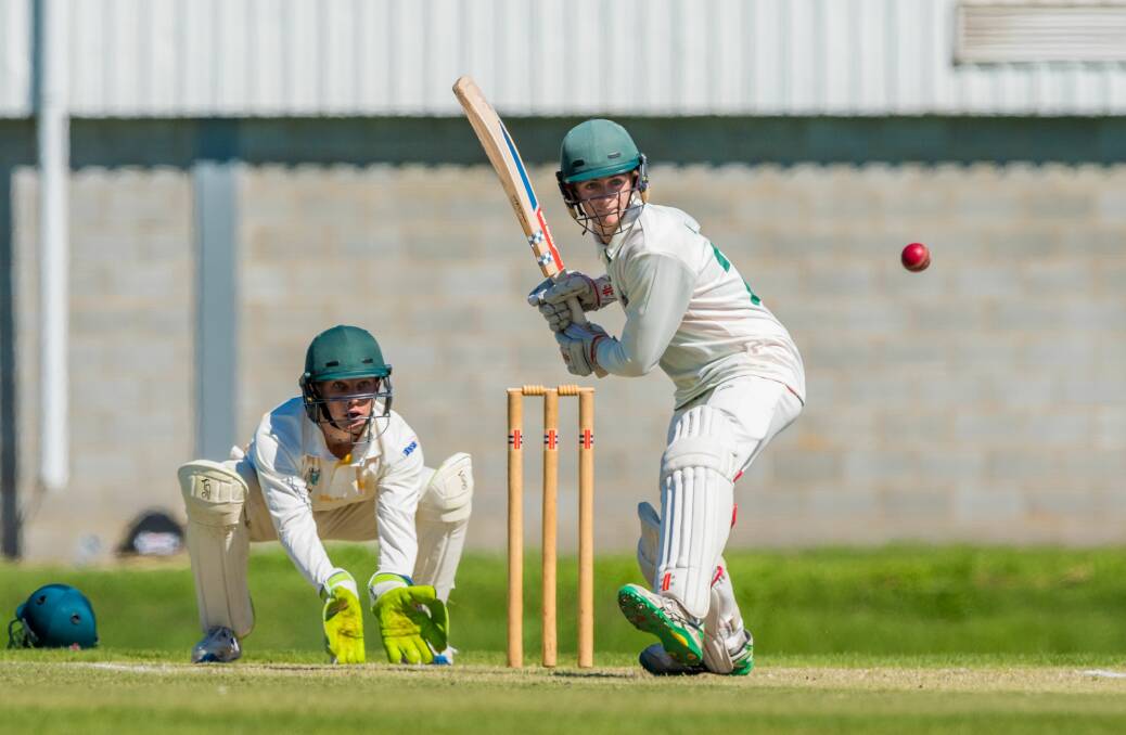 MOVING ON UP: Launceston keeper-batsman Sam Elliston-Buckley won player of round one and spent much of the season's remainder playing for Raiders. Picture: Phillip Biggs
