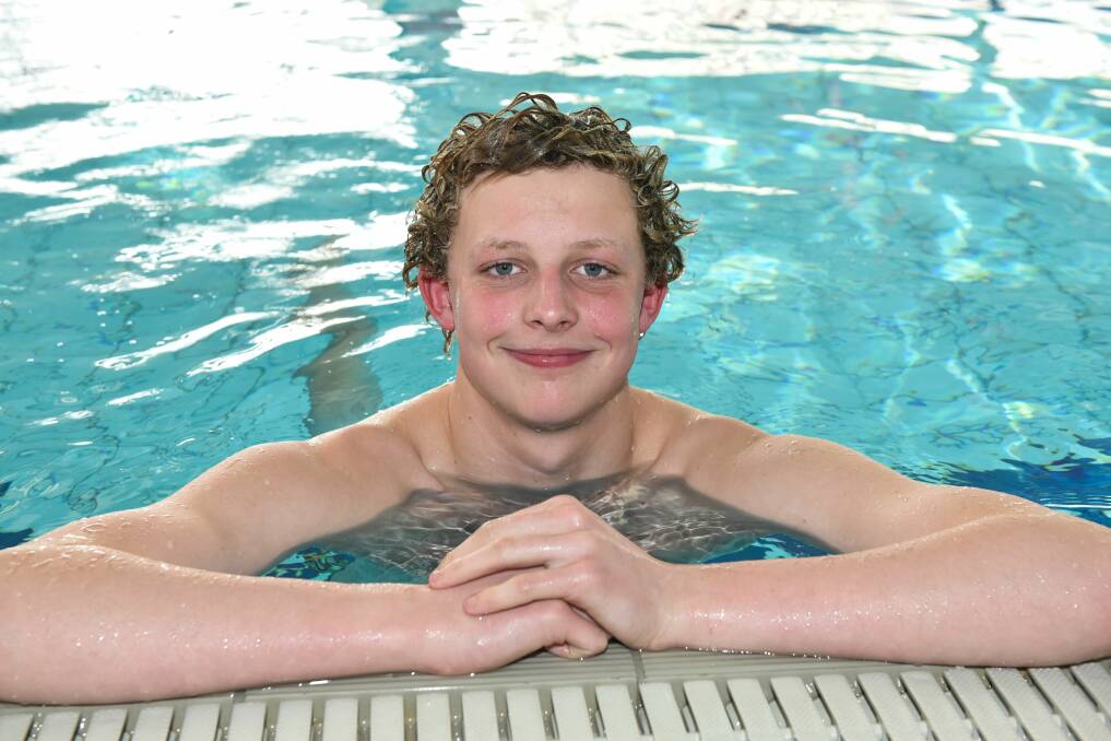 DOLLE HOUSE: Hugh Dolle has spent the past year breaking records in the pool and showing plenty of sporting talent outside it. Picture: Neil Richardson