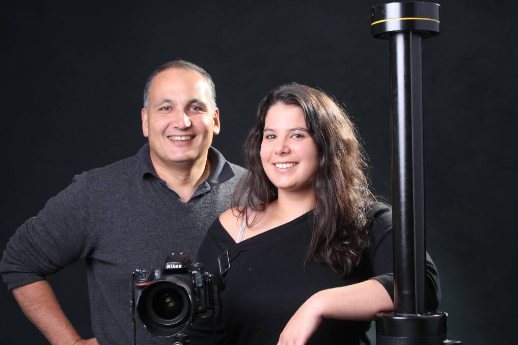 KEEPING IT IN THE FAMILY: West Launceston's Philip Kuruvita is preparing to hand over the reins of his photography business to daughter Sam. Picture: Hamish Geale.