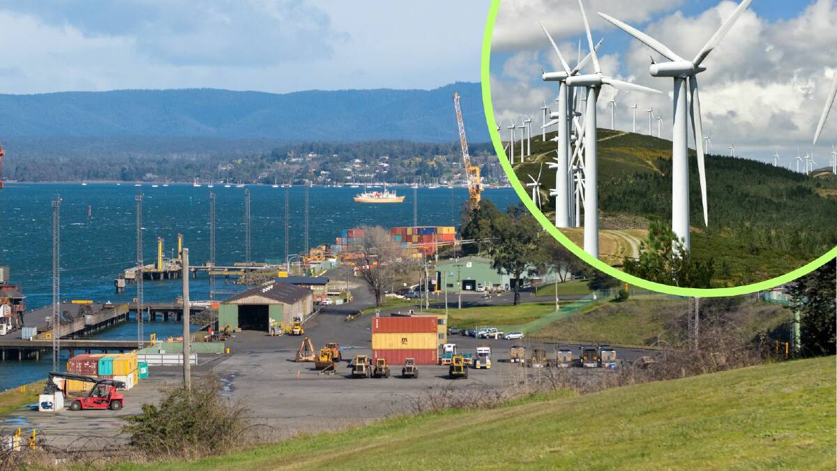 A new hydrogen hub at Bell Bay will need to draw energy from new wind or solar projects. Pictures by Shutterstock, file 