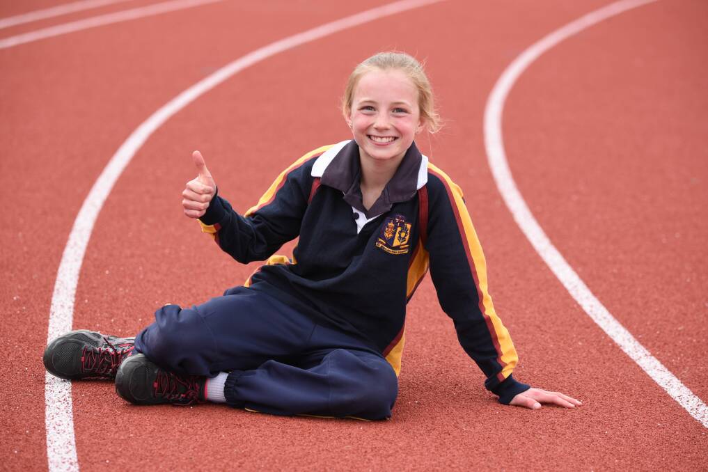 ALL SMILES: Scotch Oakburn record breaker Sophie Marshall. Pictures: Paul Scambler