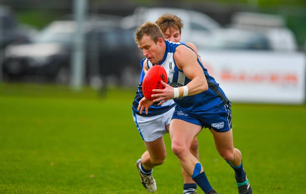FIELD HIS BOOTS: Old Launcestonians forward Field Reeves kicked a bag of 10 against Tamar Cats for the second time this season last weekend. 