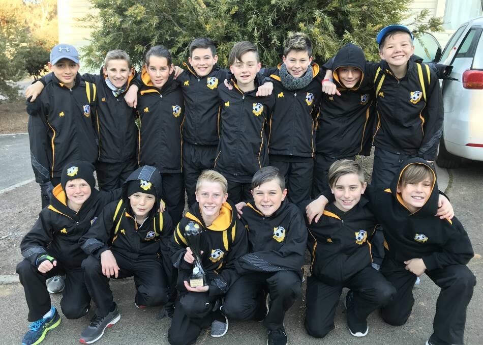 BROTHERS IN ARMS: The NTJSA under-12 gold squad that competed in the Kanga Cup in Canberra earlier this month. Pictures: Supplied