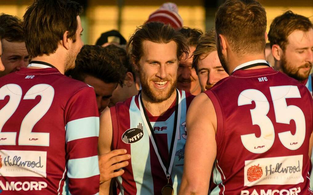 Dan Withers took home the Clarrie Boon medal as best on ground in Hillwood's 2019 NTFA premier division flag. 