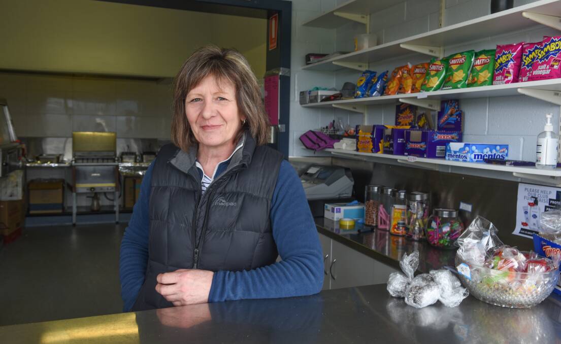 CONSISTENT PERFORMER: Darlene Petterwood and husband David have been staples of the Launceston Football Club kiosk for the past 12 years. Picture: Paul Scambler 