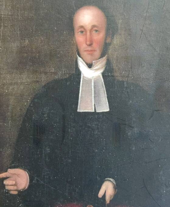 A circa-1850 painting of Rev. William Browne by Frederick Strange. St John's Church collections.