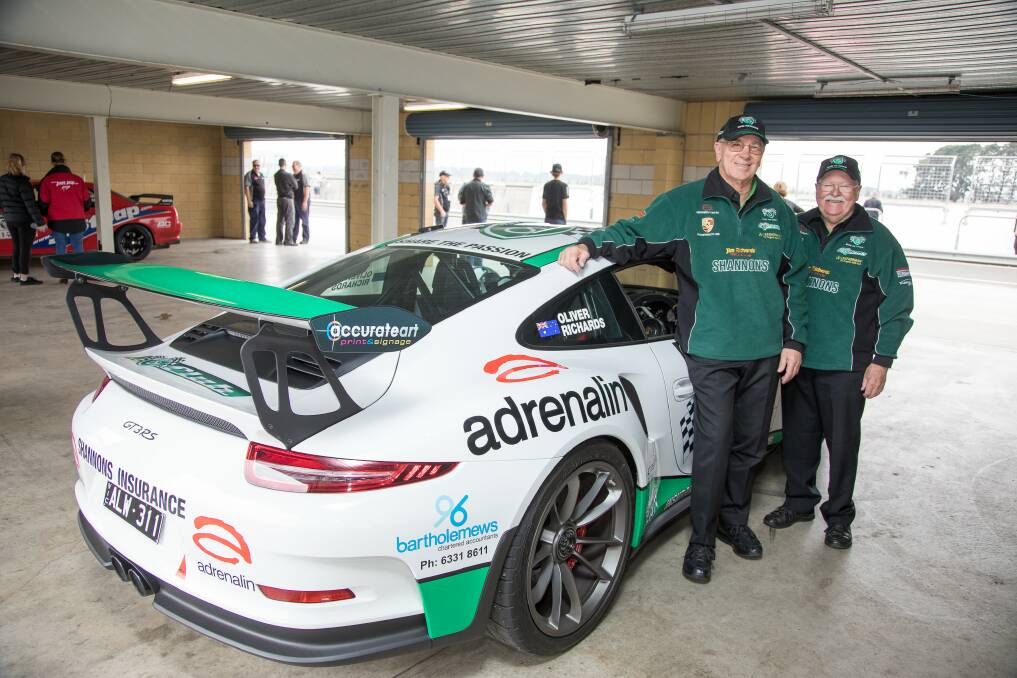DREAM TEAM: Legendary Targa duo Jim Richards and Barry Oliver spoke to Hot Laps guests before taking to the track ahead of their 25th Targa Tasmania. Pictures: Angryman Photography