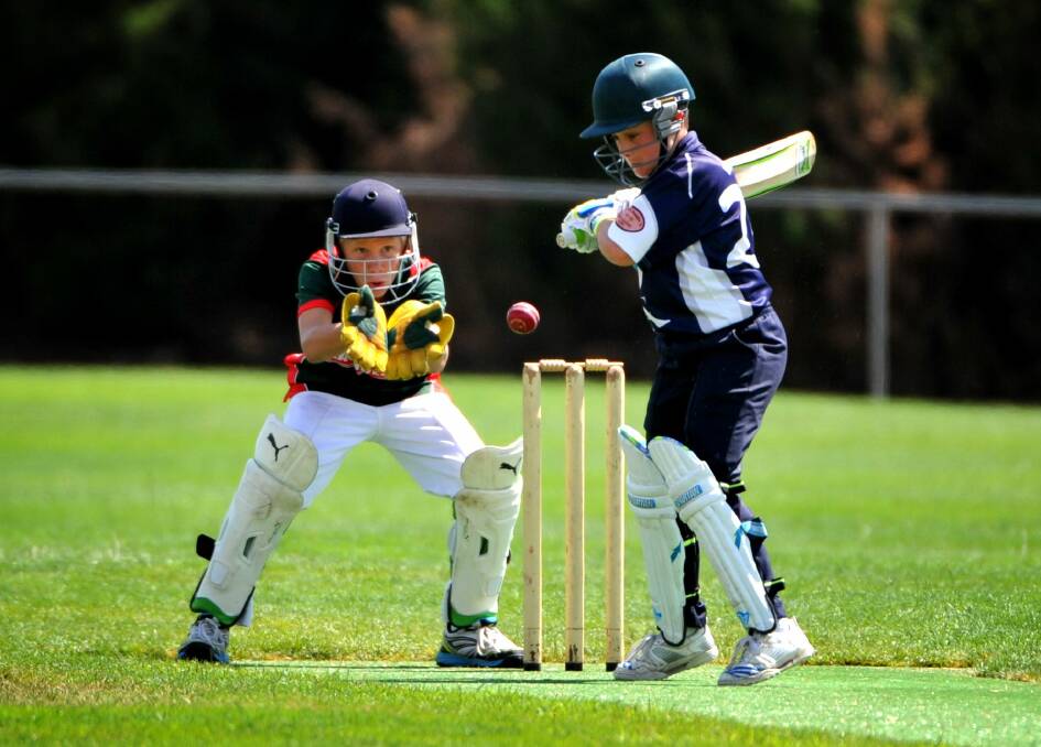 EYES ON THE PRIZE: Canny keeping wicket for Launceston. 