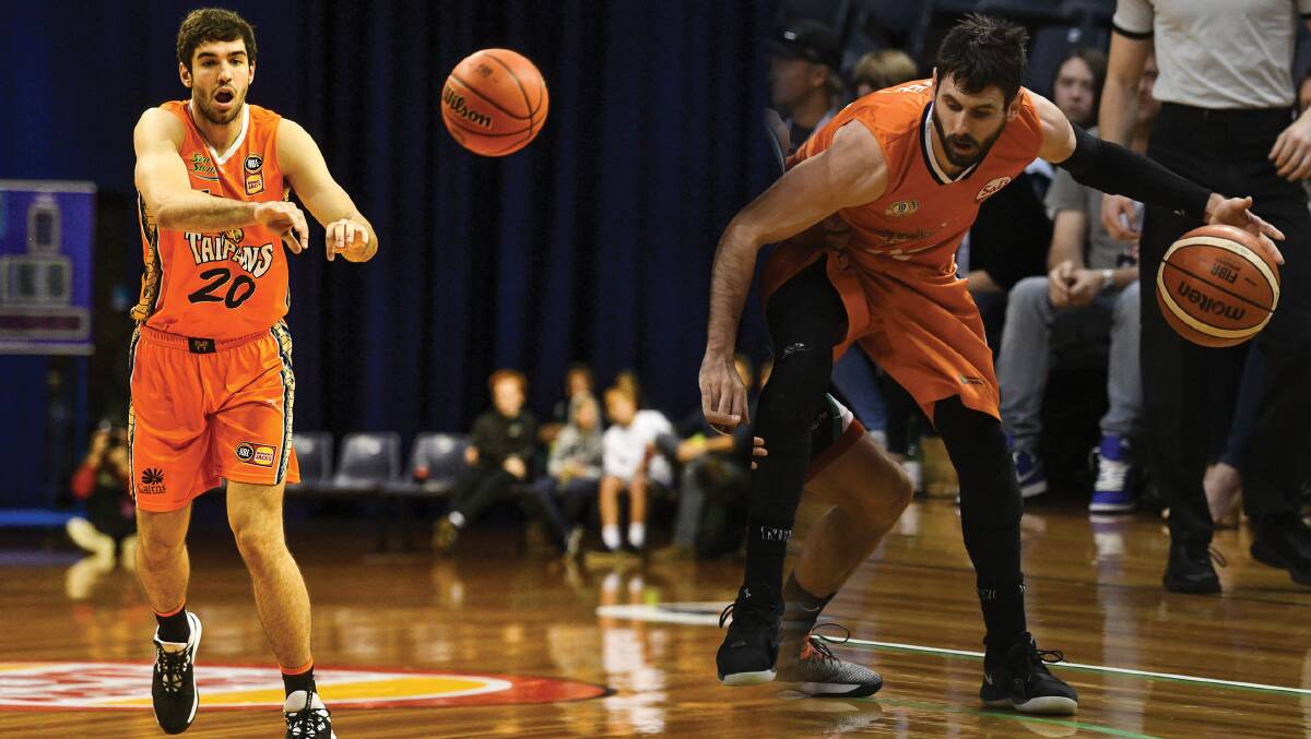 GREEN IS THE NEW ORANGE: Forward Fabian Krslovic and guard Jarrad Weeks have signed on as inaugural JackJumpers players. 