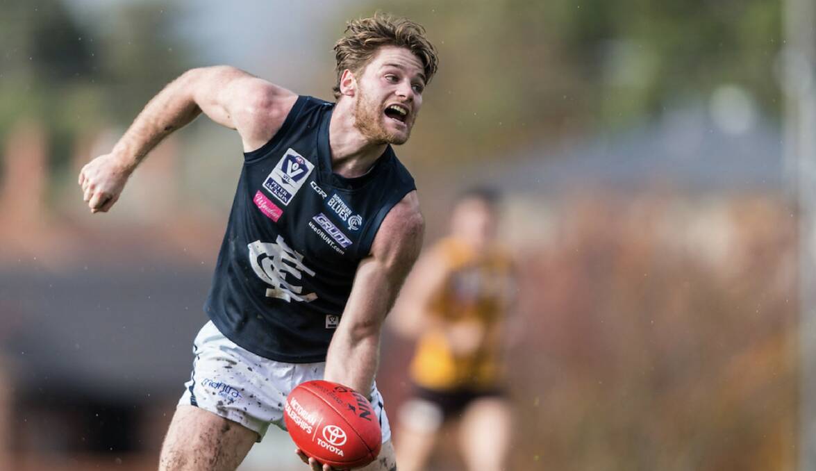 STAR: Tim Jones in action for the Northern Blues. Picture: Carlton Media