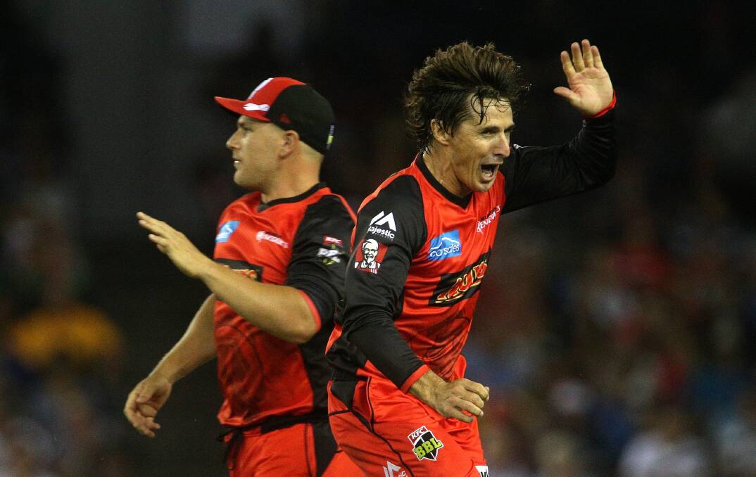 FULL HOGG: 46-year-old Renegades spinner Brad Hogg shows no signs of slowing down.