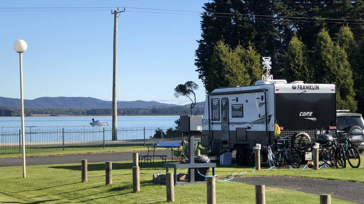 The tourist park overlooks the water. Picture supplied